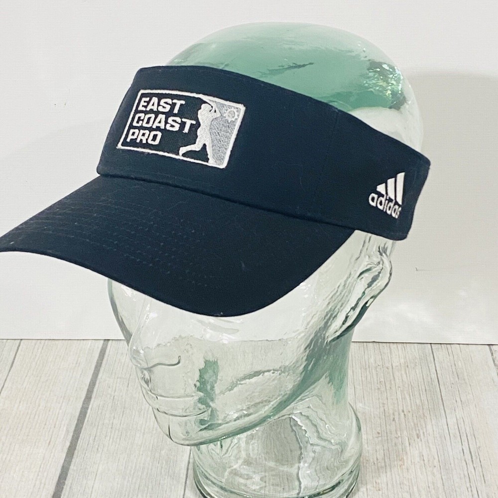 Adidas "East Coast Pro" Black VISOR Hook/Loop Adjustable Fit Hat